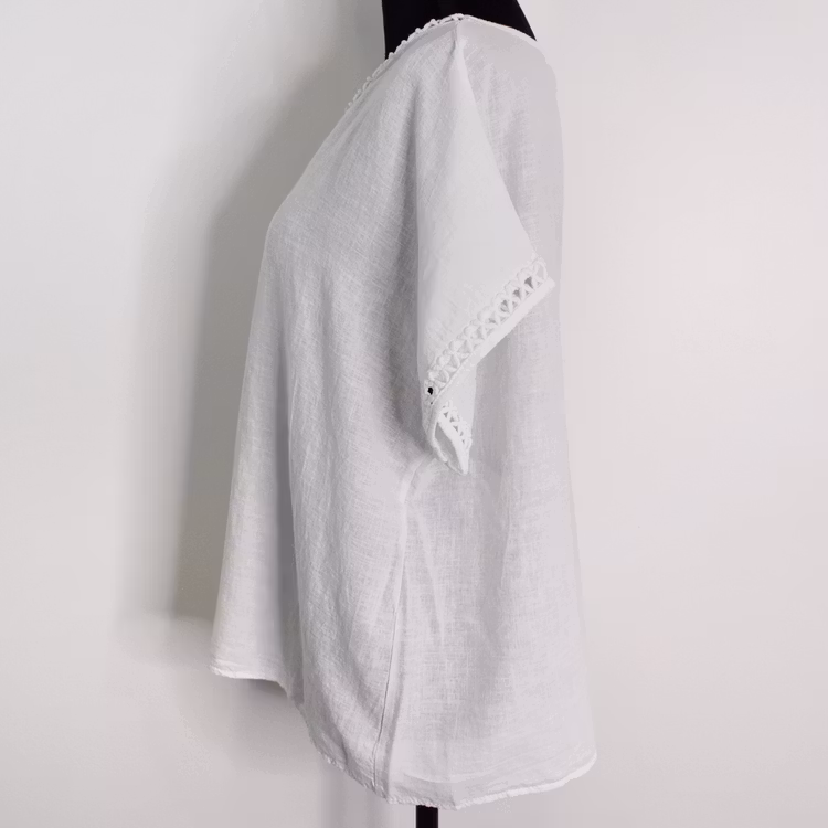 Topp Linnemix Hedda VIT - Camicia