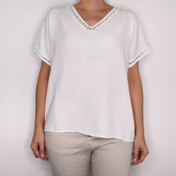 Topp Linnemix Hedda VIT - Camicia