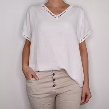 Topp Linnemix Hedda VIT - Camicia