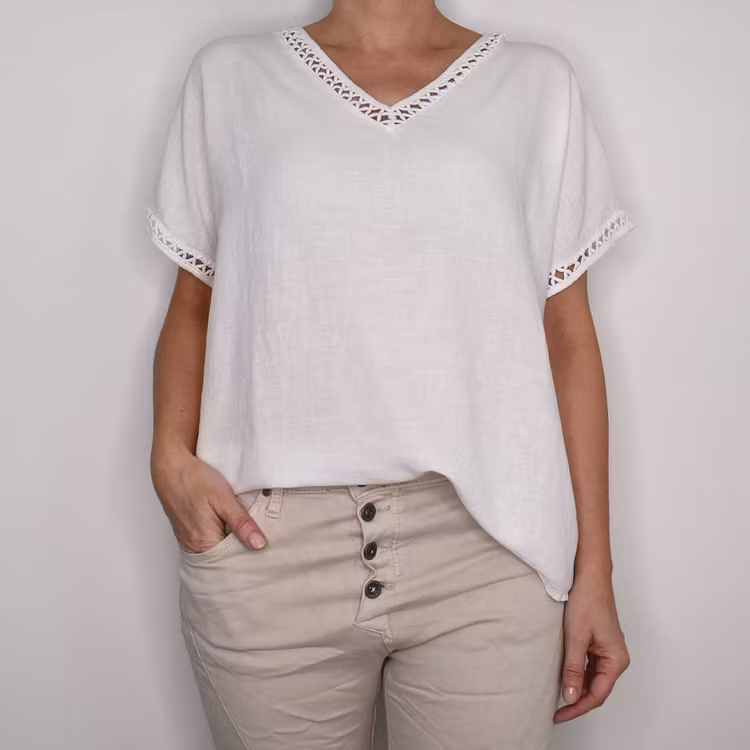 Topp Linnemix Hedda VIT - Camicia