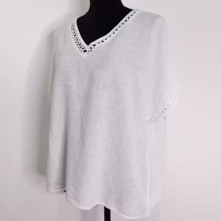 Topp Linnemix Hedda VIT - Camicia