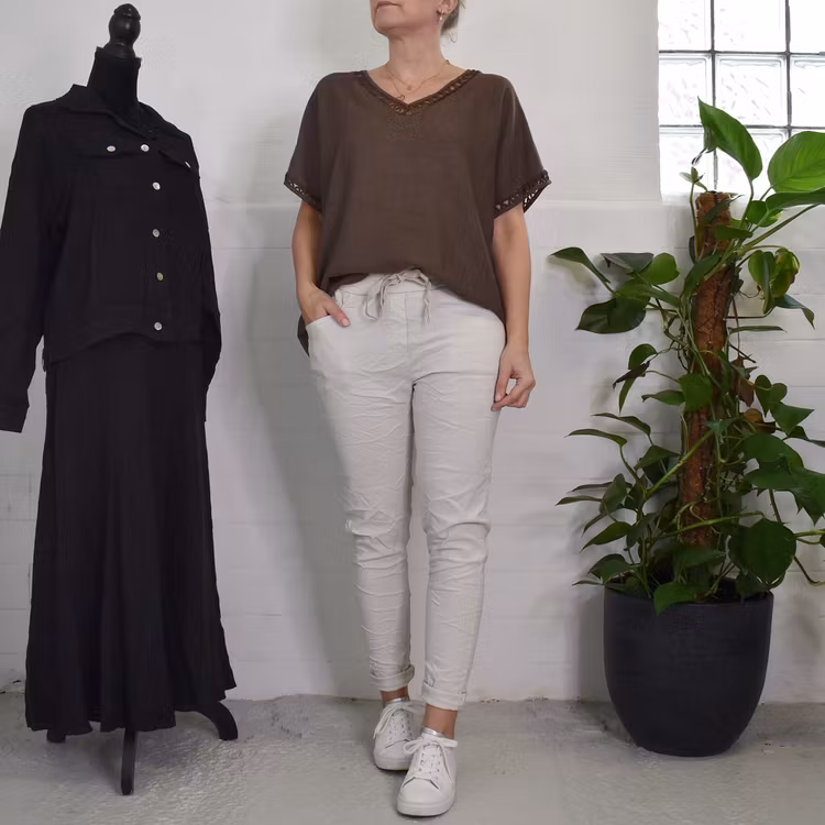 Topp Linnemix Hedda BRUN - Camicia