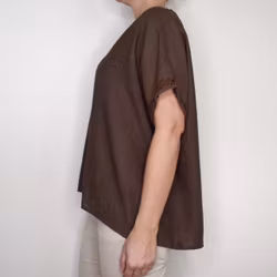 Topp Linnemix Hedda BRUN - Camicia