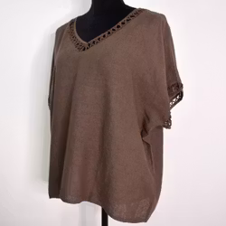 Topp Linnemix Hedda BRUN - Camicia