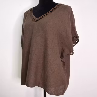 Topp Linnemix Hedda BRUN - Camicia