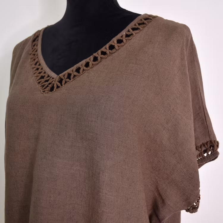 Topp Linnemix Hedda BRUN - Camicia