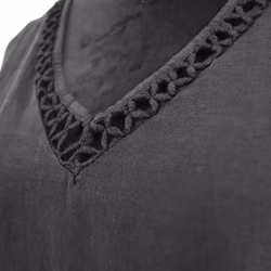 Topp Linnemix Hedda SVART - Camicia