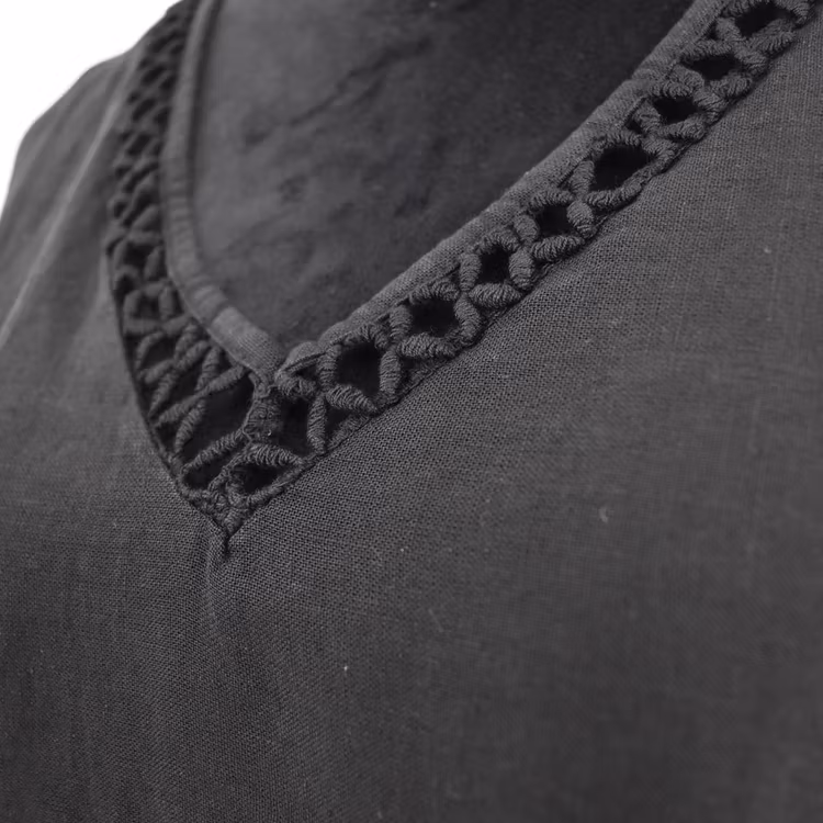 Topp Linnemix Hedda SVART - Camicia