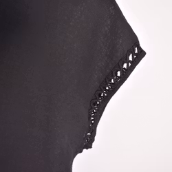 Topp Linnemix Hedda SVART - Camicia