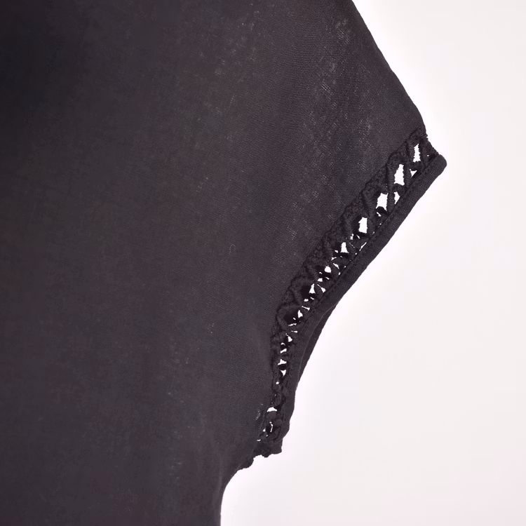 Topp Linnemix Hedda SVART - Camicia