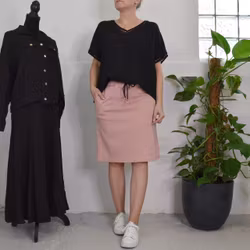 Topp Linnemix Hedda SVART - Camicia