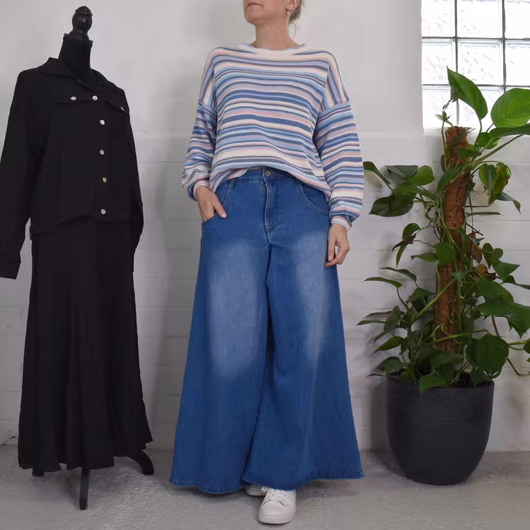 Byxkjol Denim BLÅ - 3D Denim