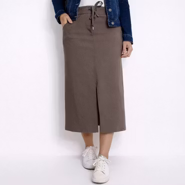 Stretchig Kjol Märta TAUPE - Mix By Heart