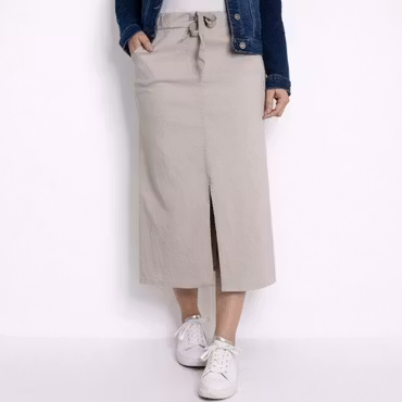 Stretchig Kjol Märta BEIGE - Mix By Heart