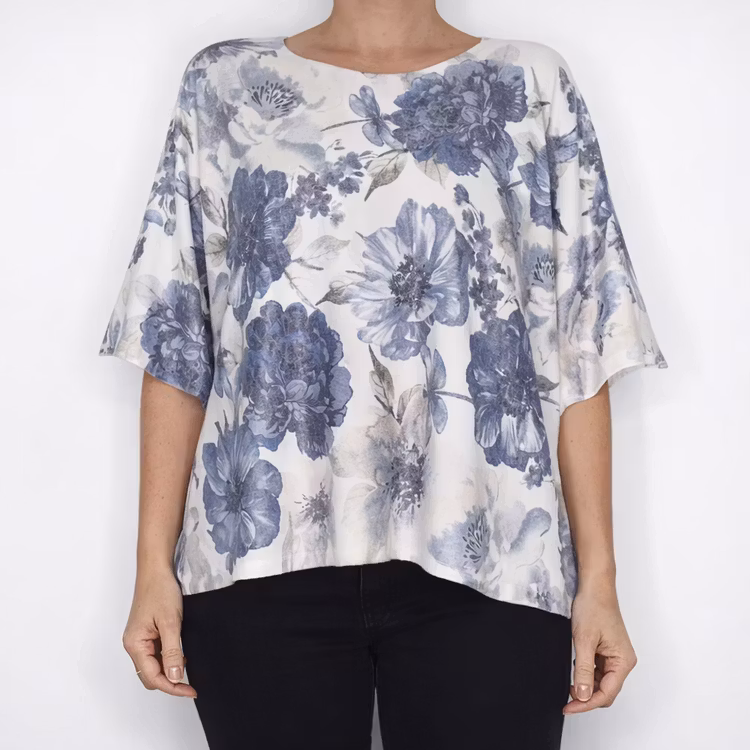 Ponchotröja Dominique BLÅ - Mix By Heart