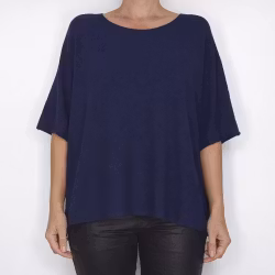 Finstickad Ponchotröja Nessa MARIN - Mix By Heart