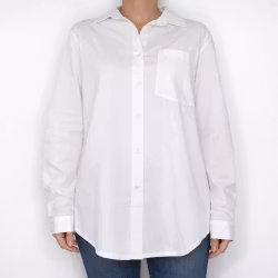 Bomullsskjorta Hanna VIT - Camicia