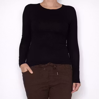 Bastopp Långärmad Leonora SVART - Marta du Chateau