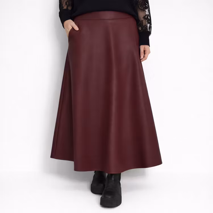 Kjol Alexia Vaxad VINRÖD - Mix By Heart