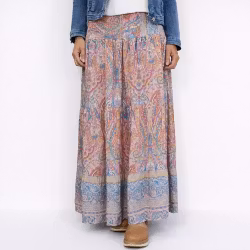 Volangkjol Princess Mönstrad ROSA/BLÅ - Marta du Chateau