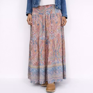 Volangkjol Princess Mönstrad ROSA/BLÅ - Marta du Chateau