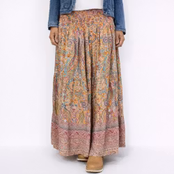 Volangkjol Princess Mönstrad ORANGE - Marta du Chateau