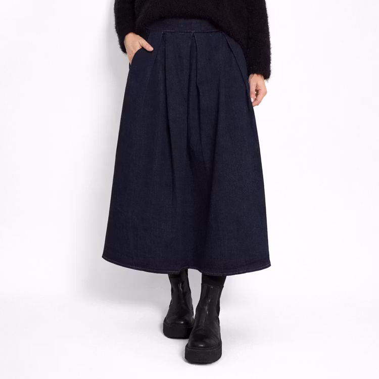 Kjol Denim Aila DARK BLUE - Marta du Chateau