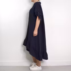 Skjortklänning Volang MARINE