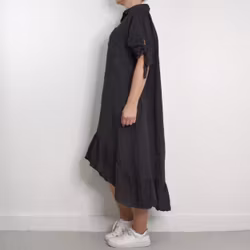 Skjortklänning Volang ANTRACIT