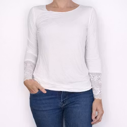 Bastopp med Spets VIT - Marta du Chateau