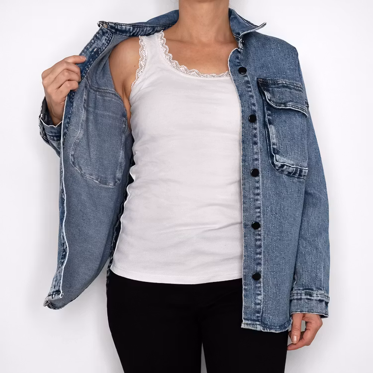 Baslinne med Spets Angeline VIT - Marta du Chateau