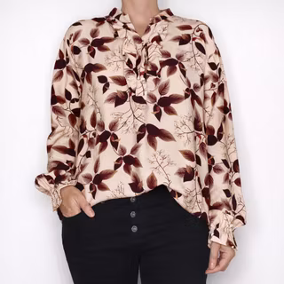 Blus Krås Joceline BEIGE - Marta du Chateau