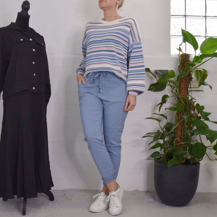 ANDRASORTERING Stretchig Byxa Alva JEANSBLÅ