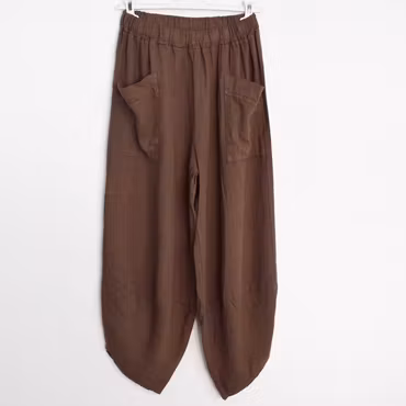 Byxa Baggy Maud COLD BROWN - Marta du Chateau