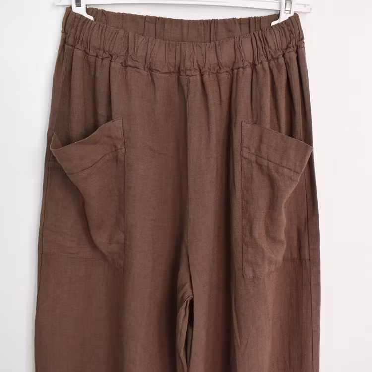 Byxa Baggy Maud COLD BROWN - Marta du Chateau