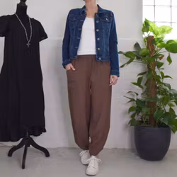 Byxa Baggy Maud COLD BROWN - Marta du Chateau