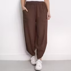 Byxa Baggy Maud COLD BROWN - Marta du Chateau