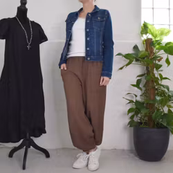 Byxa Baggy Maud COLD BROWN - Marta du Chateau