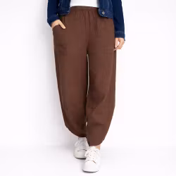 Byxa Baggy Maud COLD BROWN - Marta du Chateau