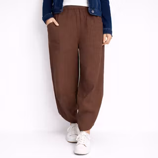 Byxa Baggy Maud COLD BROWN - Marta du Chateau