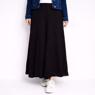 Linnekjol Enkel SVART