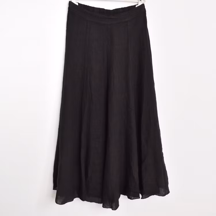 Linnekjol Enkel SVART