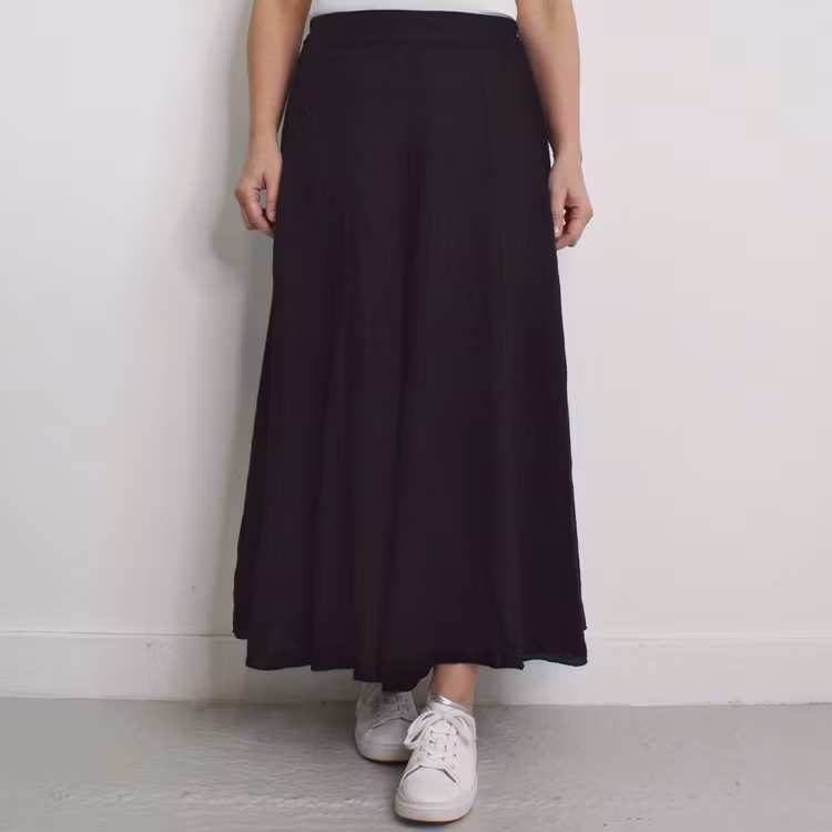 Linnekjol Enkel SVART