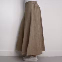 Linnekjol Enkel TAUPE