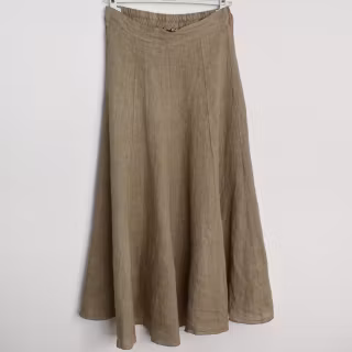 Linnekjol Enkel TAUPE