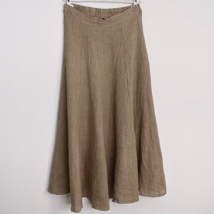 Linnekjol Enkel TAUPE