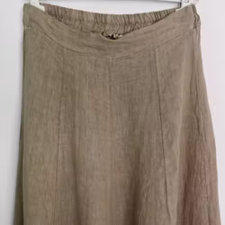 Linnekjol Enkel TAUPE