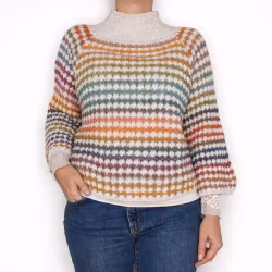 Stickad tröja Fatima CREAM - Marta du Chateau