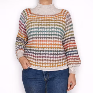 Stickad tröja Fatima CREAM - Marta du Chateau