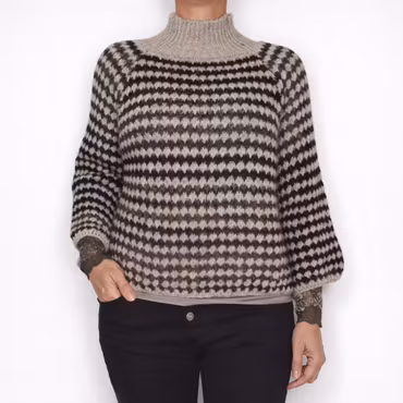 Stickad tröja Fatima BEIGE - Marta du Chateau